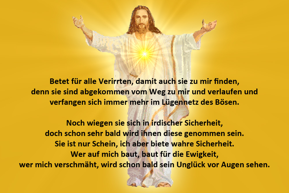 Jesus warnt und mahnt Jesus warnt