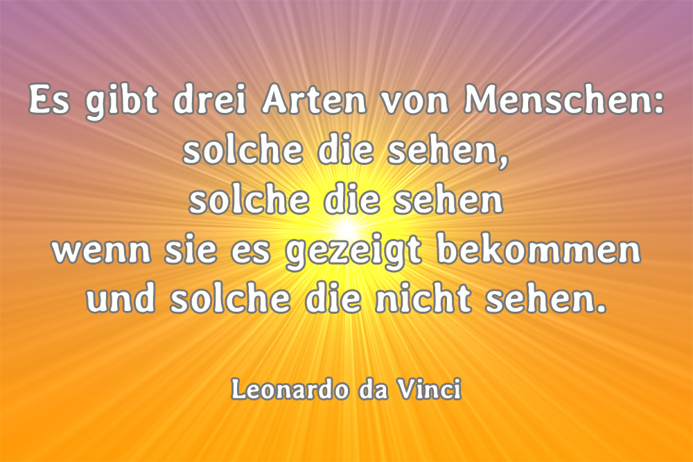 drei Arten von Menschen Leonardo da Vinci