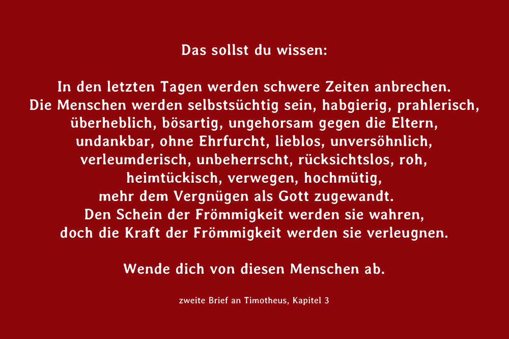 Endzeit Endzeit