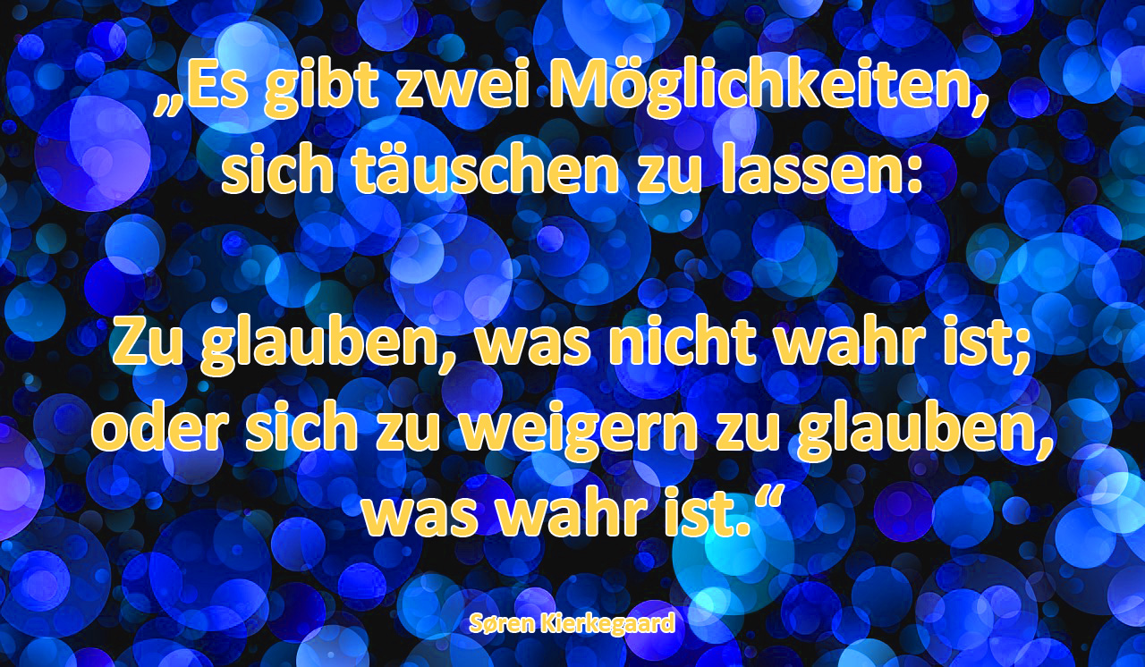 zwei Möglichkeiten der Täuschung Täuschung