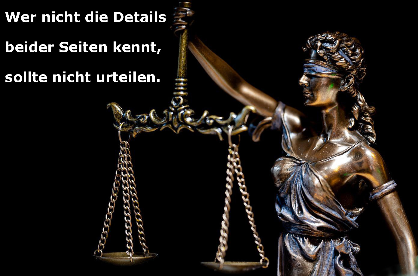 ausgewogen urteilen Justiz