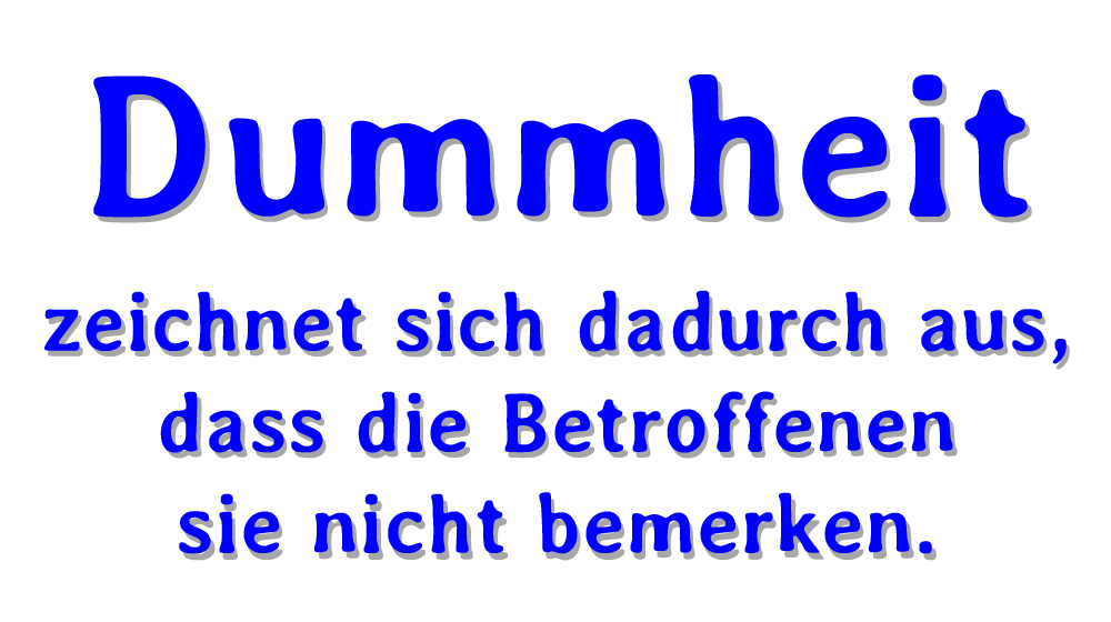 Dummheit